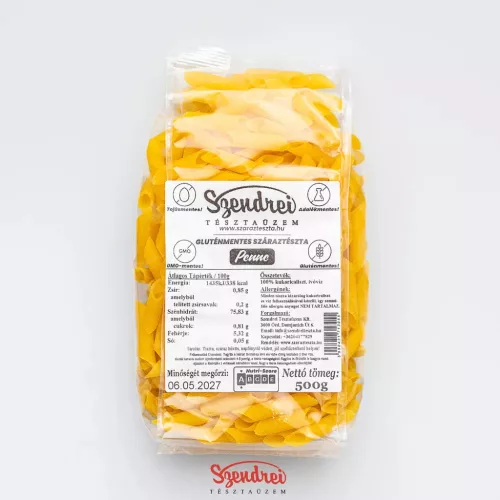 Gluténmentes Penne 500gr. - Szendrei Száraztészta
