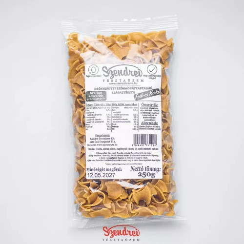Csökkentett Szénhidráttartalmú Fodros Kocka 250gr. - Szendrei Száraztészta