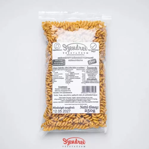 Csökkentett Szénhidráttartalmú Orsó 250gr. - Szendrei Száraztészta